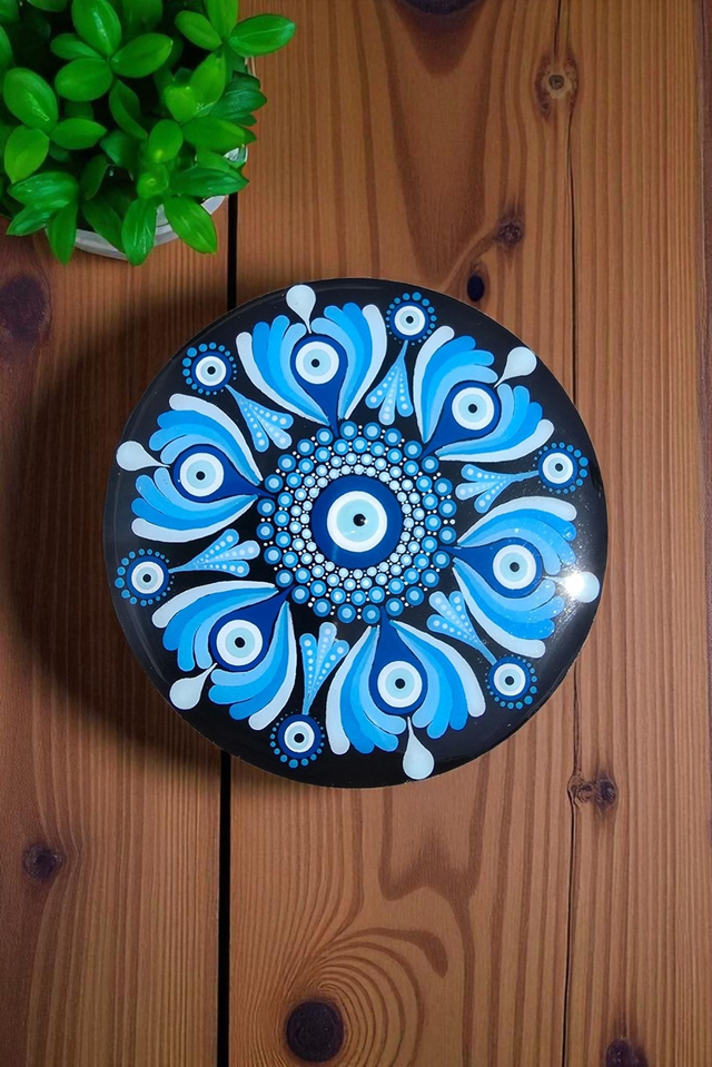 Dessous de verre mandala oeil de protection