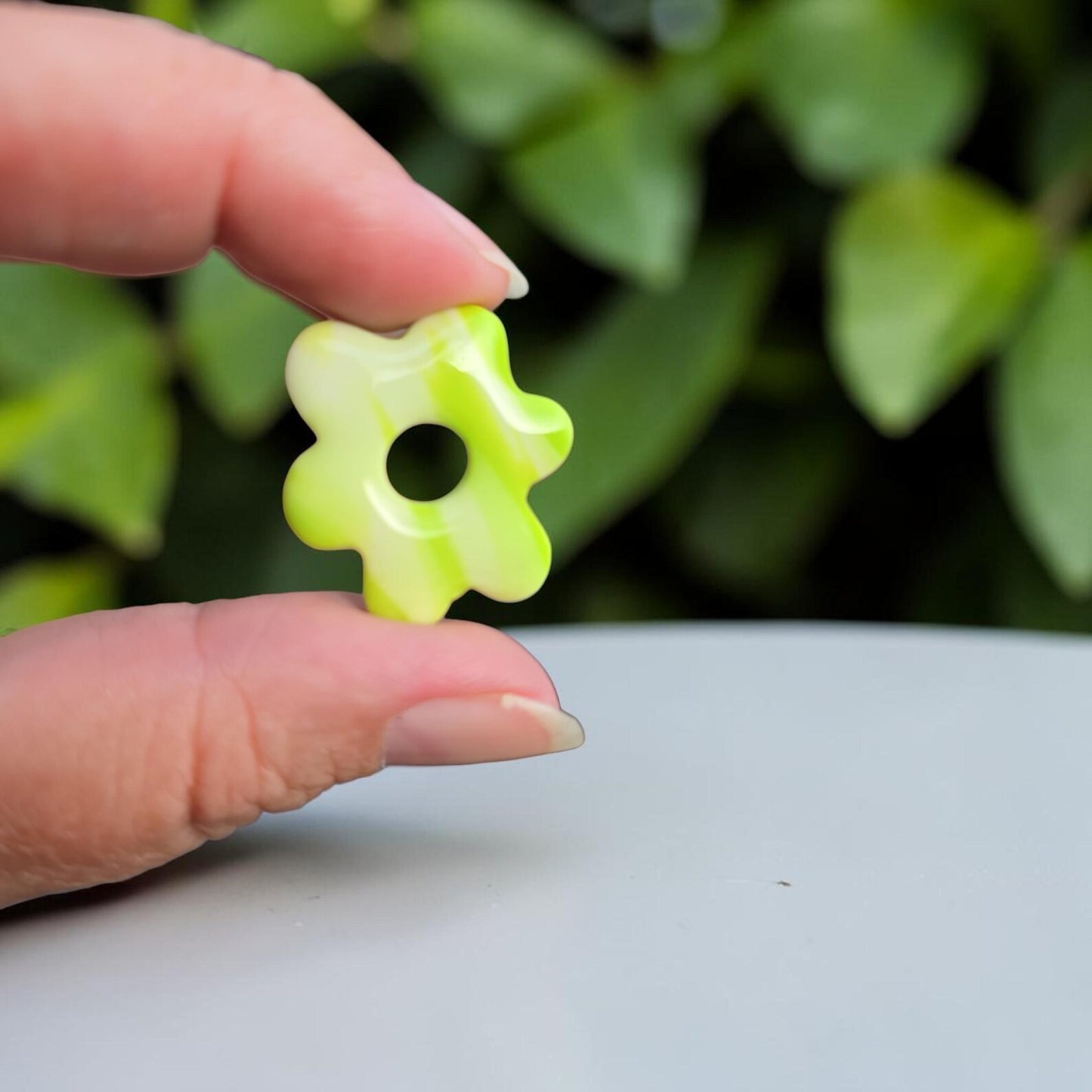 Pampilles fleurs en pâte polymère - fait main