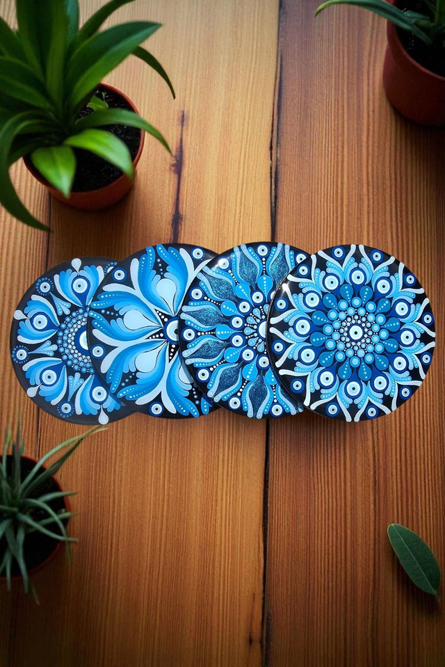 Dessous de verre mandala oeil de protection