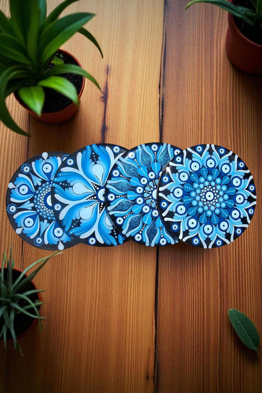 Dessous de verre mandala oeil de protection