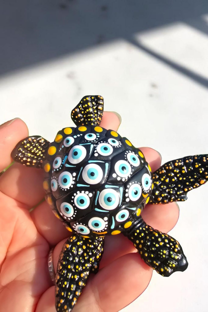 Petite tortue décorative en plâtre