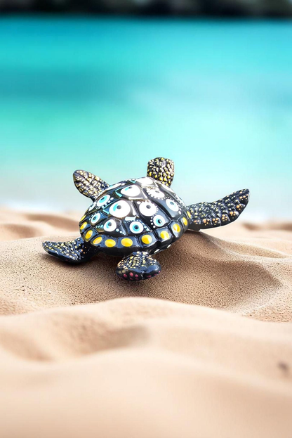 Petite tortue décorative en plâtre