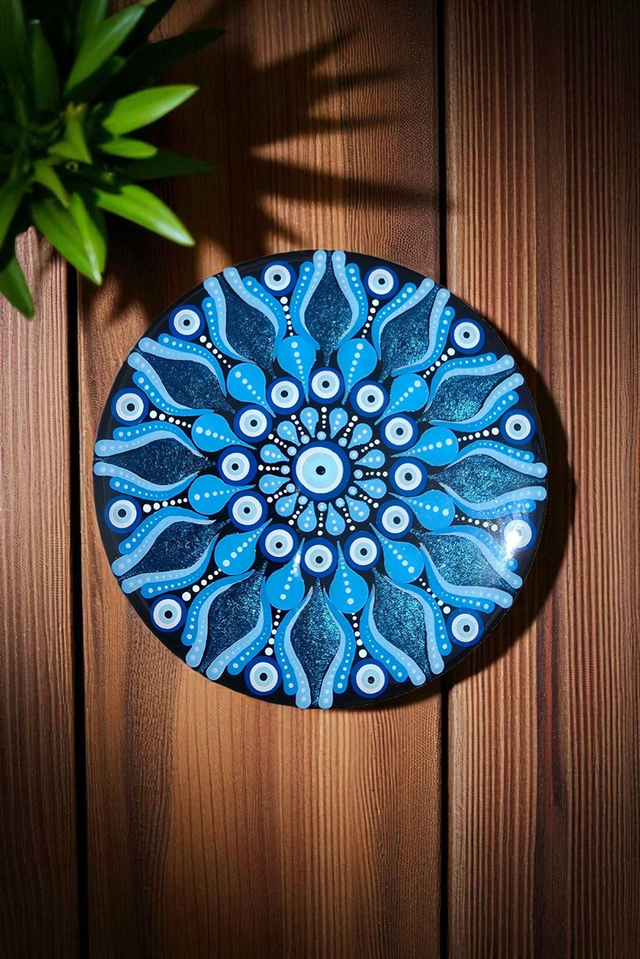 Dessous de verre mandala oeil de protection