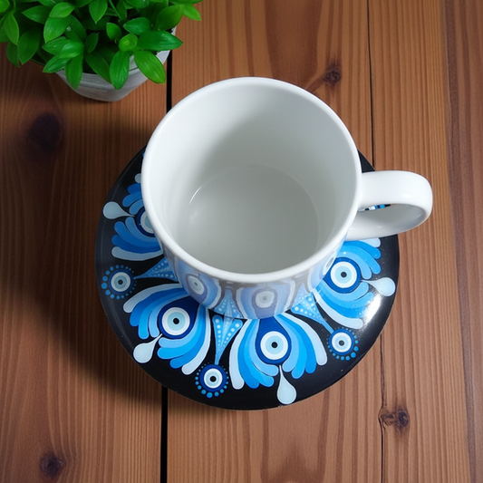 Dessous de verre mandala oeil de protection
