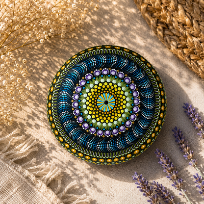Pierre Mandala XXL multicolore