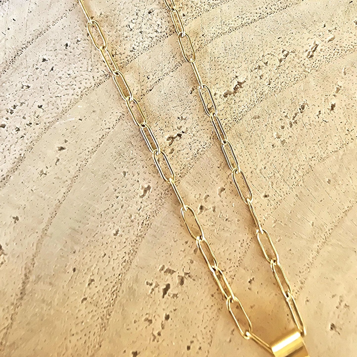 Collier Mandala rose en acier inoxydable