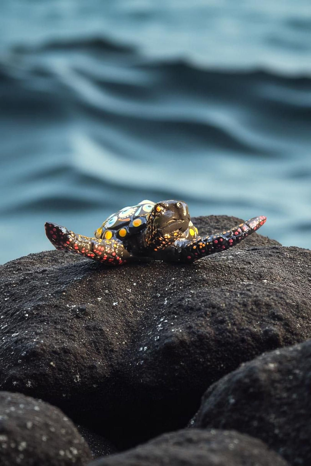 Petite tortue décorative en plâtre