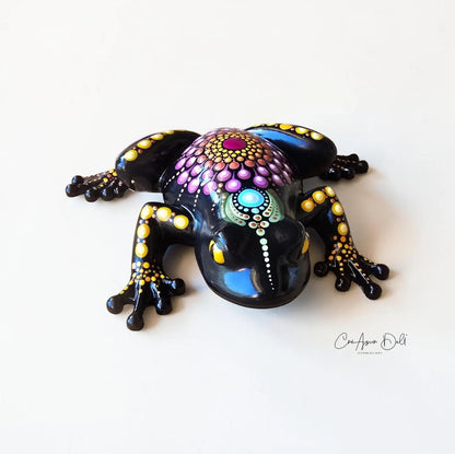 Grenouille décorative peinte à la main