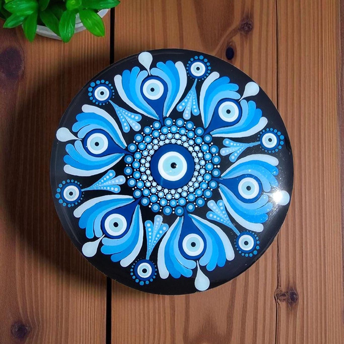 Dessous de verre mandala oeil de protection
