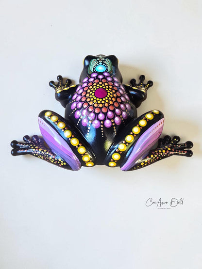 Grenouille décorative peinte à la main